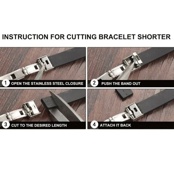 Gold and Silver Stainless Steel Cross Bracelet - Picture 5 of 5